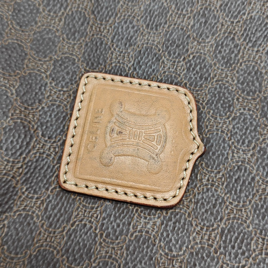 Coated Canvas Tote Bag Brown