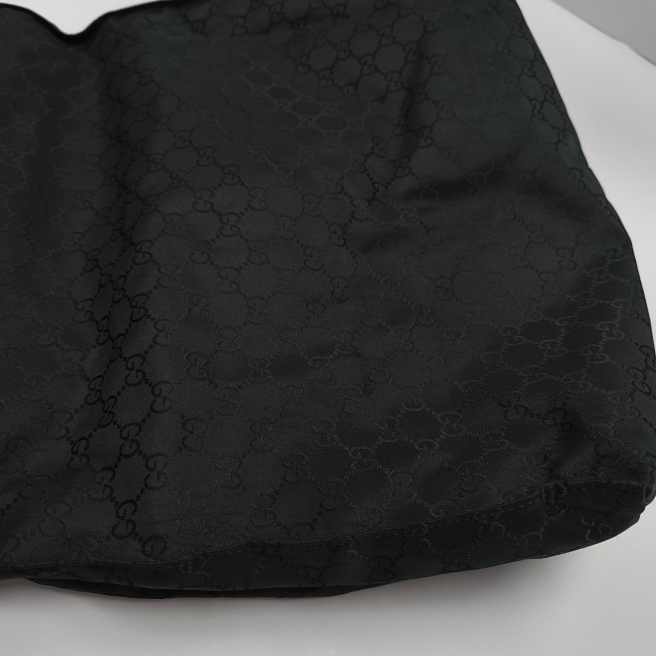 Monogram Nylon Tote Bag Black