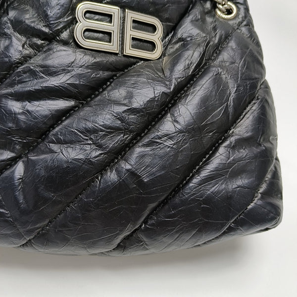 Crush Quilted Calfskin Black