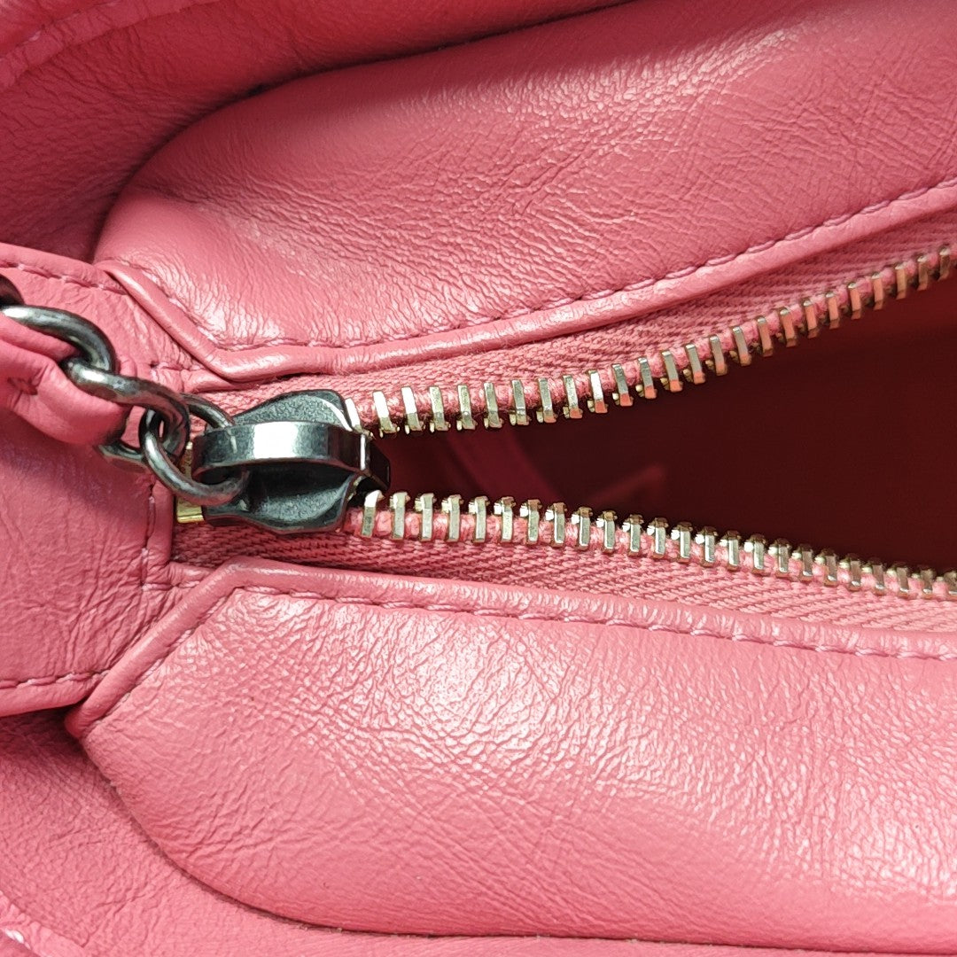 GABRIELLE Small Quilted Calfskin Red