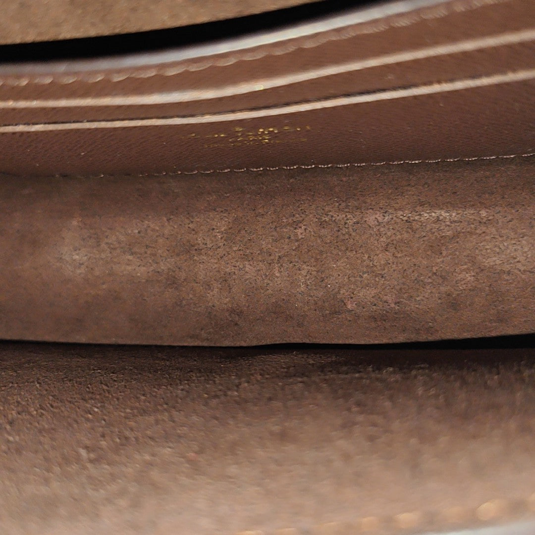Lily Monogram Coated Canvas Brown