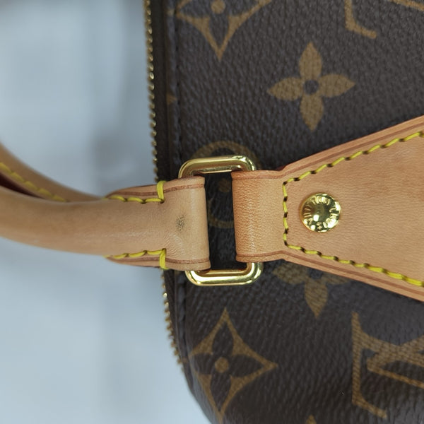 SPEEDY 20 Monogram Coated Canvas Brown