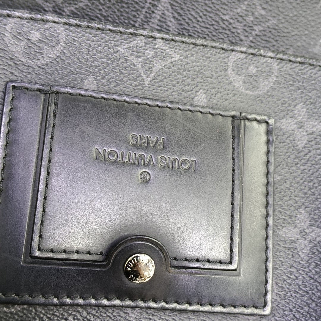 VOYAGER PM Monogram Coated Canvas Black