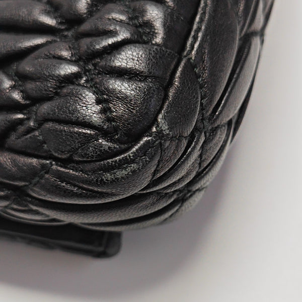 Lambskin Shoulder Bag Black