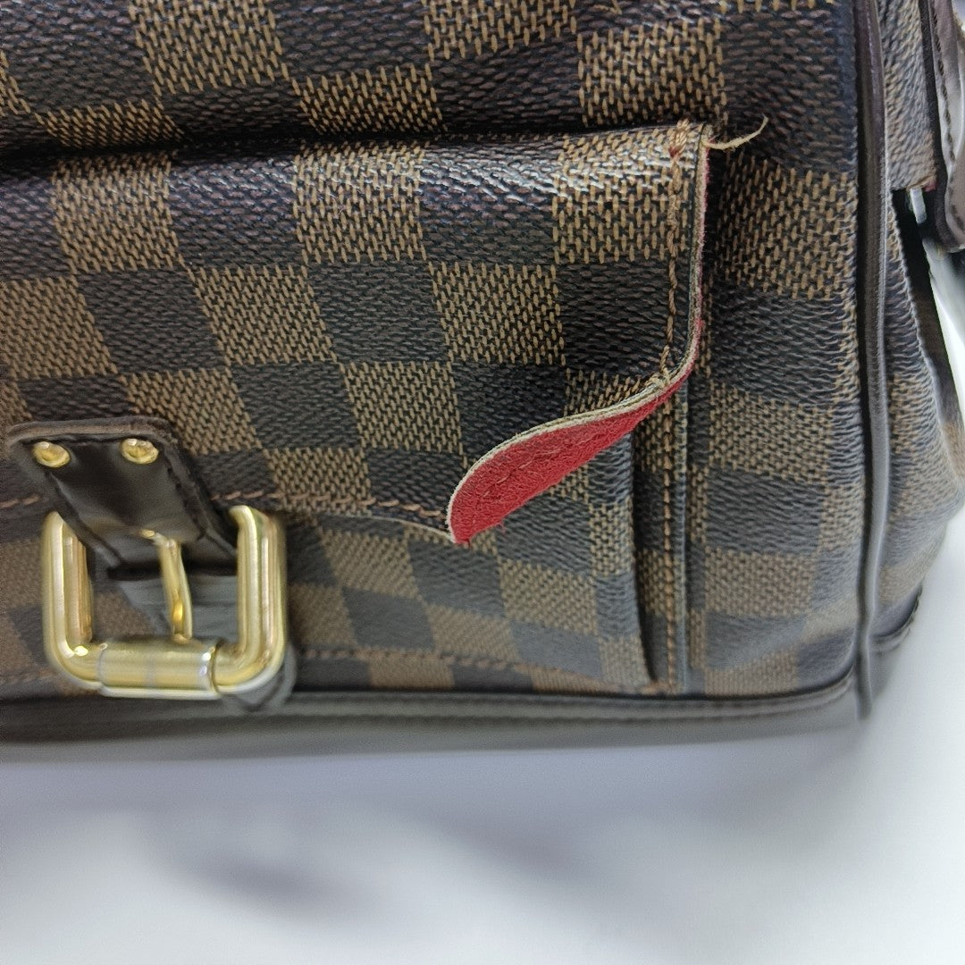 KNIGHTSBRIDGE Damier Ebene Coated Canvas Brown