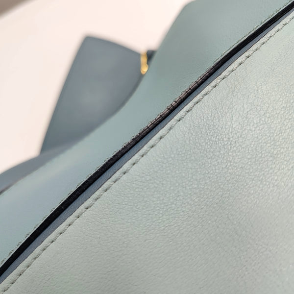 Authenticated pre-owned  Puzzle Medium Calfskin Blue - Shoulder Bag at Looply