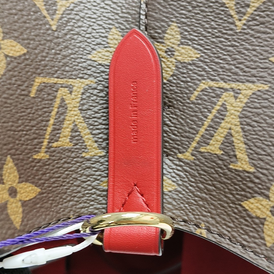 NÉONOÉ MM Monogram Coated Canvas Brown