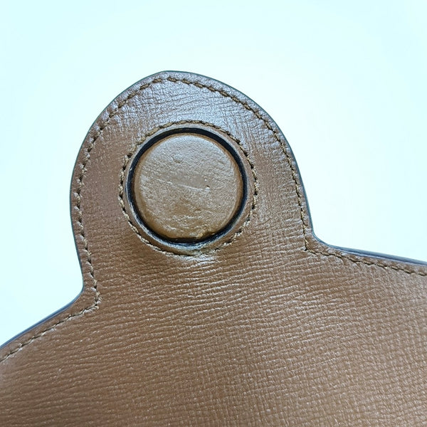 Authenticated pre-owned  Horsebit 1955 Mini Coated Canvas Beige - Crossbody Bag at Looply