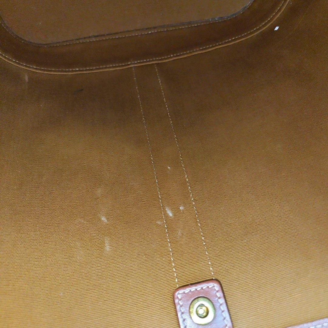 Authenticated pre-owned  TRIOMPHE CANVAS Medium Coated Canvas Yellow - Bucket Bag at Looply