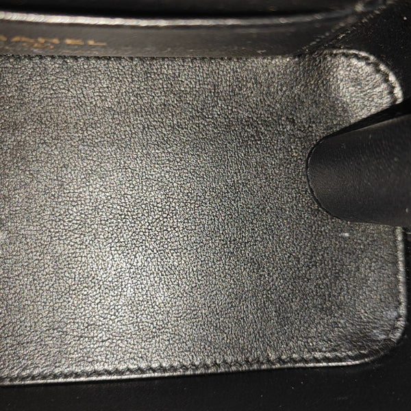VANITY CASE Small Quilted Grained Calfskin Black