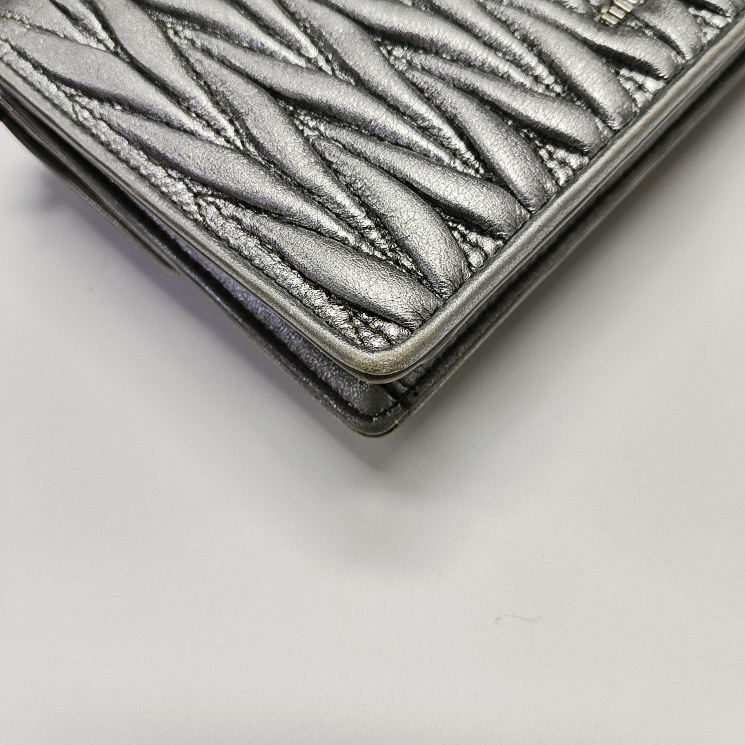 Matelassé Quilted Lambskin Silver