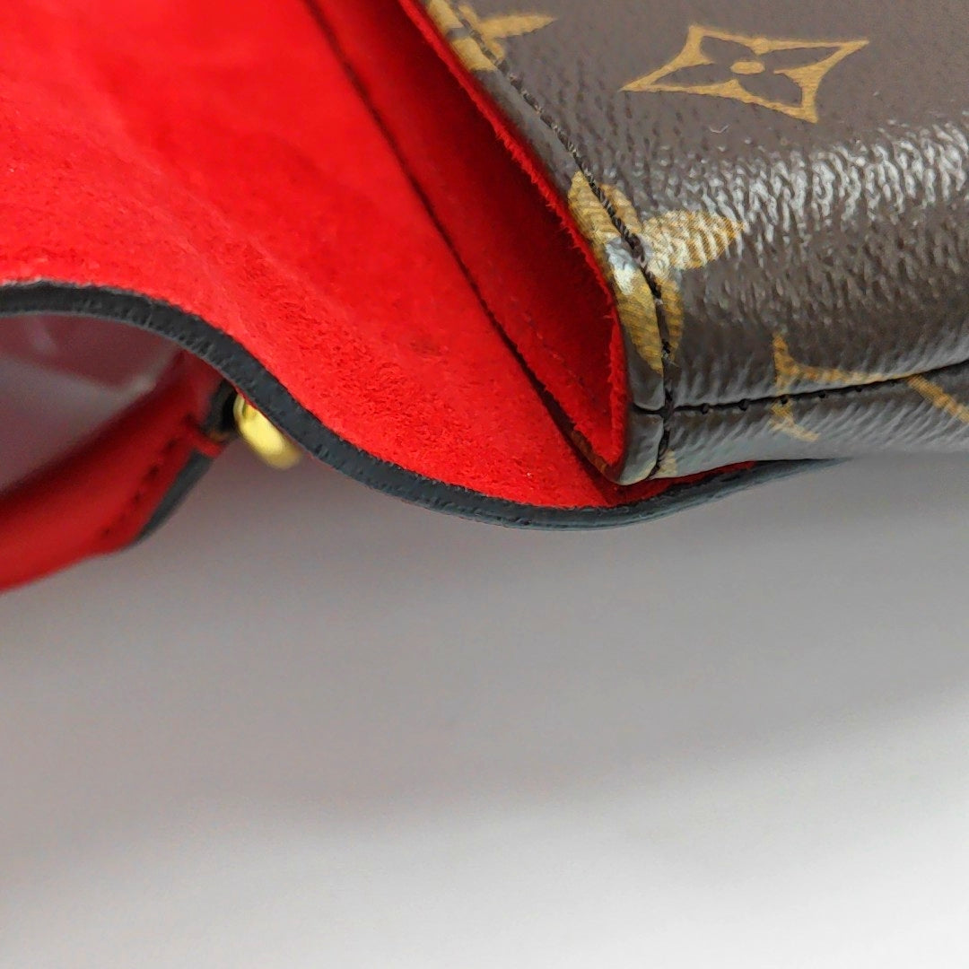 Authenticated pre-owned  LOCKY BB Monogram Coated Canvas Red - Shoulder Bag at Looply