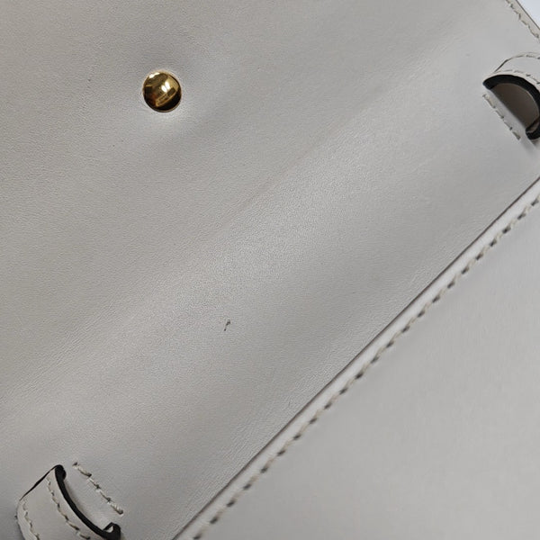 Sylvie Mini Calfskin White