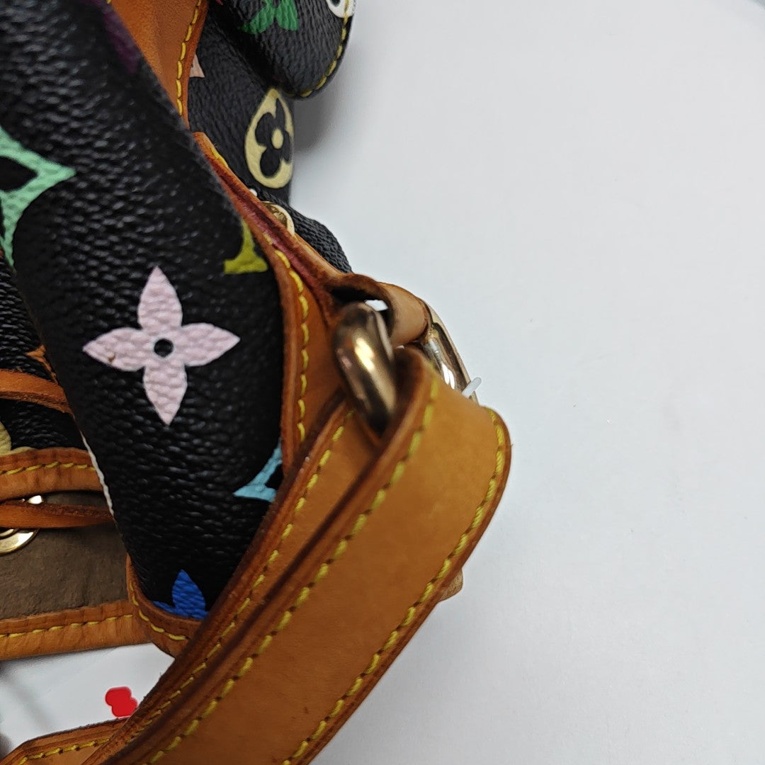 LV × TM NÉONOÉ MM Monogram Coated Canvas Black