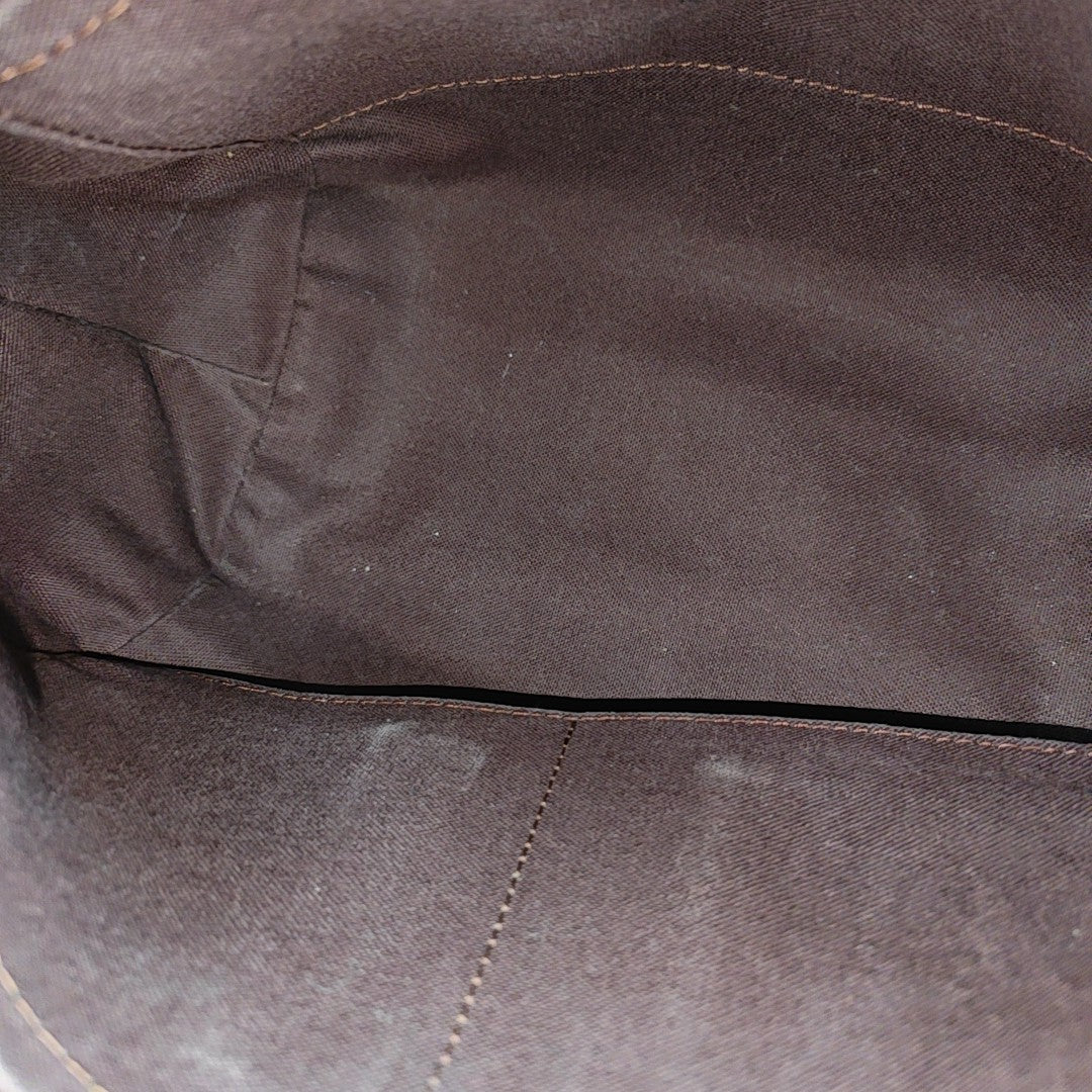 TURENNE Monogram Coated Canvas Brown