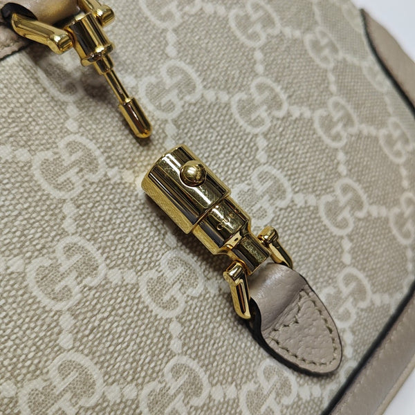 Jackie 1961 Mini Monogram Coated Canvas White