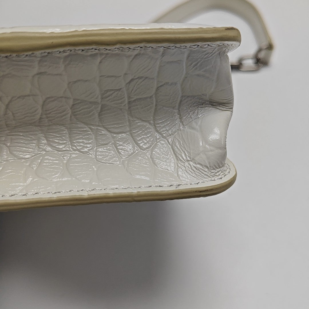 Calfskin Shoulder Bag White