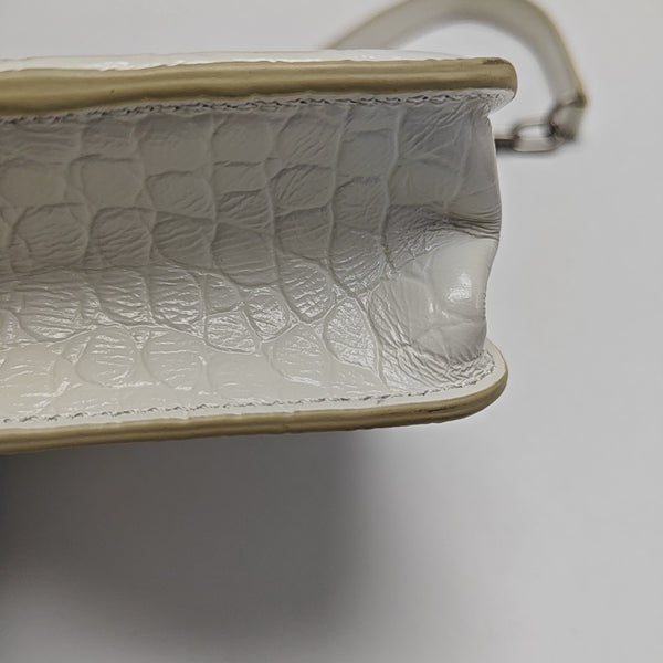 Calfskin Shoulder Bag White