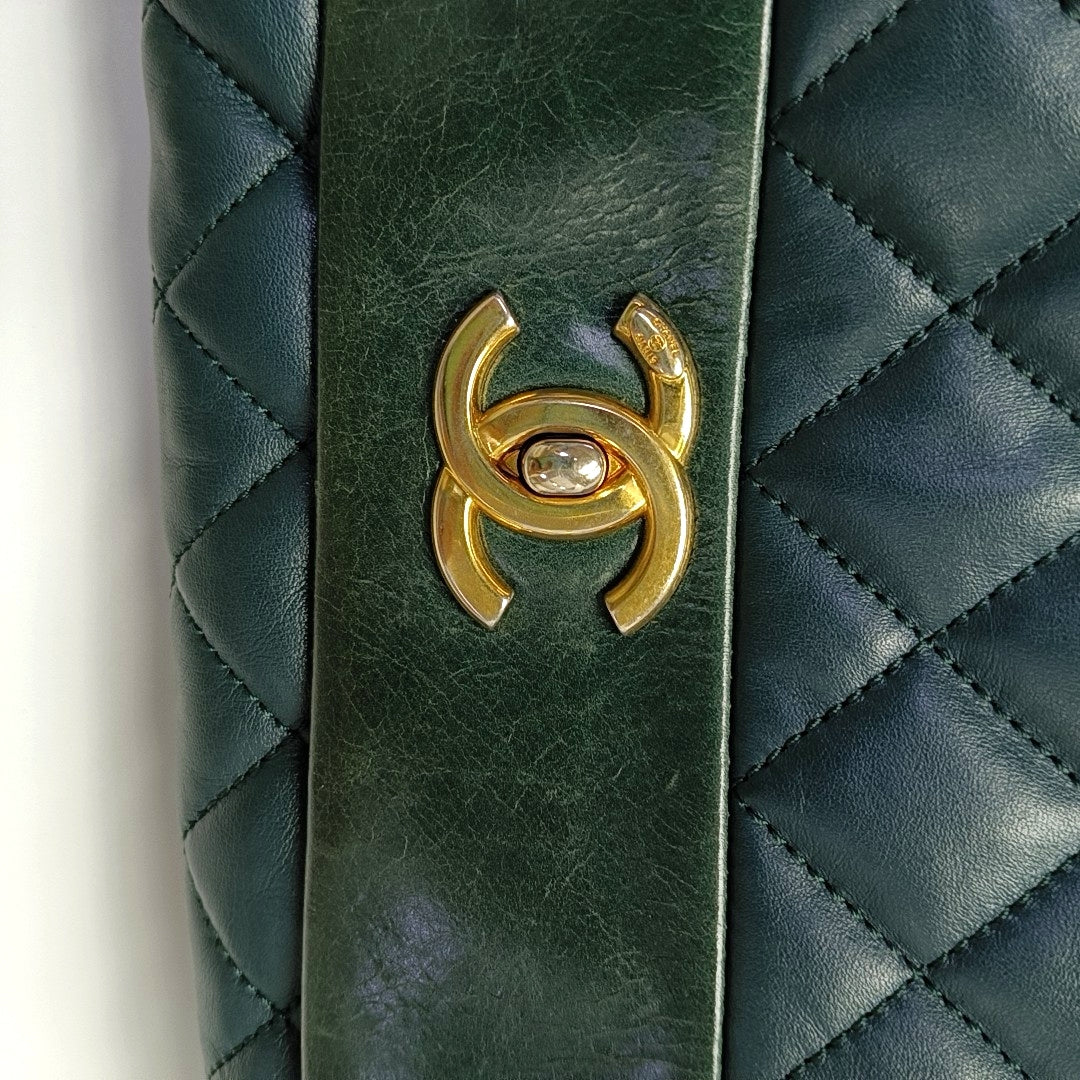 Quilted Calfskin Blue