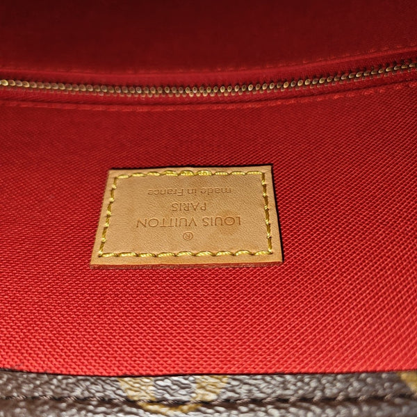 SAC PLAT MM Monogram Coated Canvas Brown