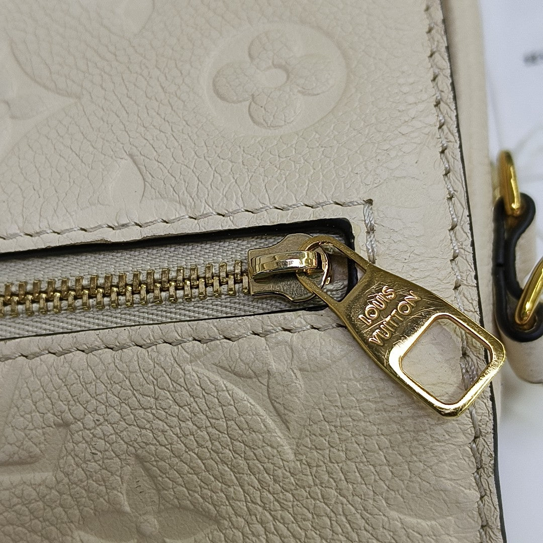 MÉTIS EAST WEST Monogram Calfskin Beige