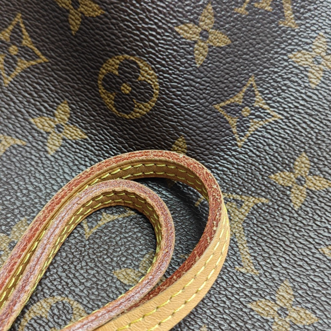 NEVERFULL MM Monogram Coated Canvas Brown