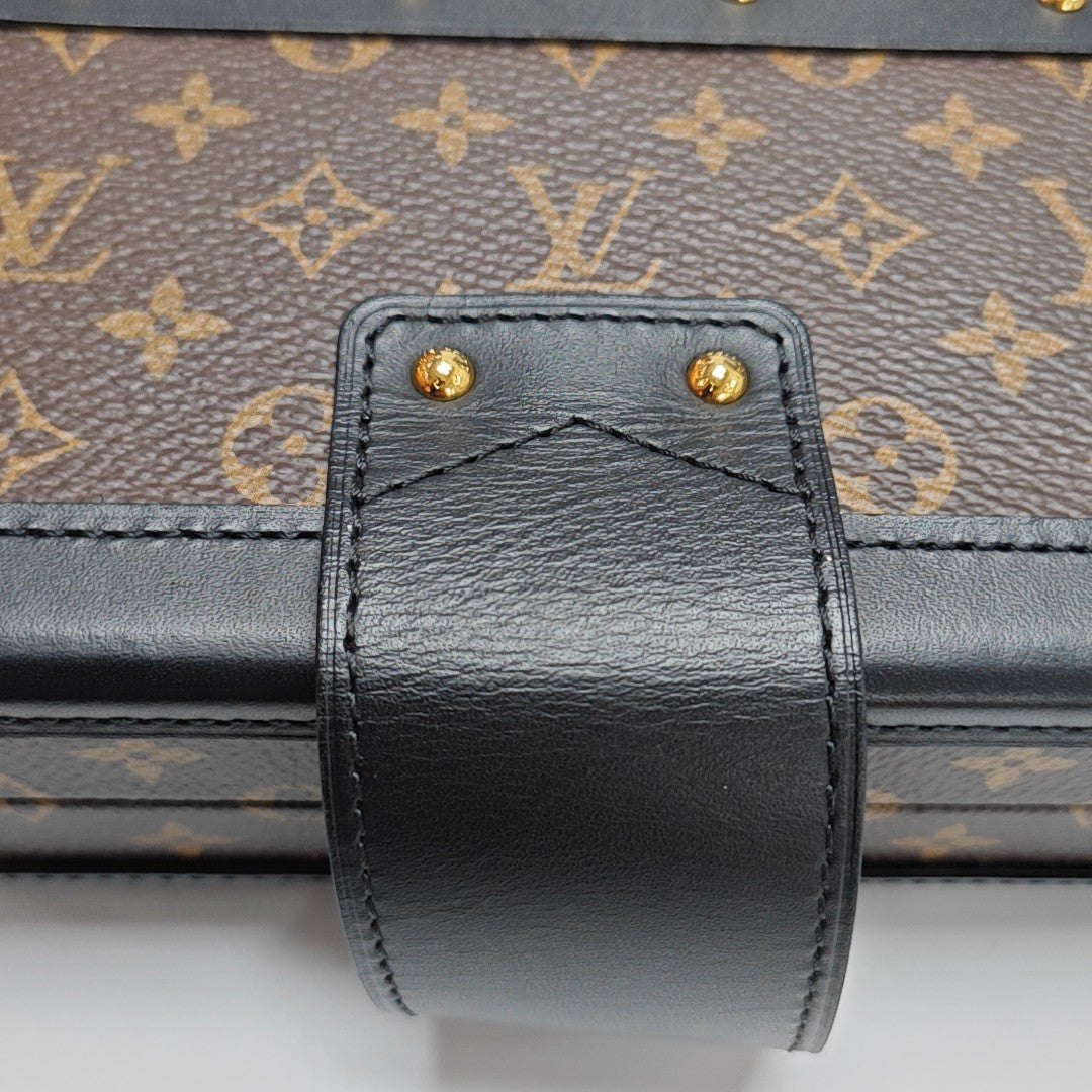 PETITE MALLE Monogram Coated Canvas Brown
