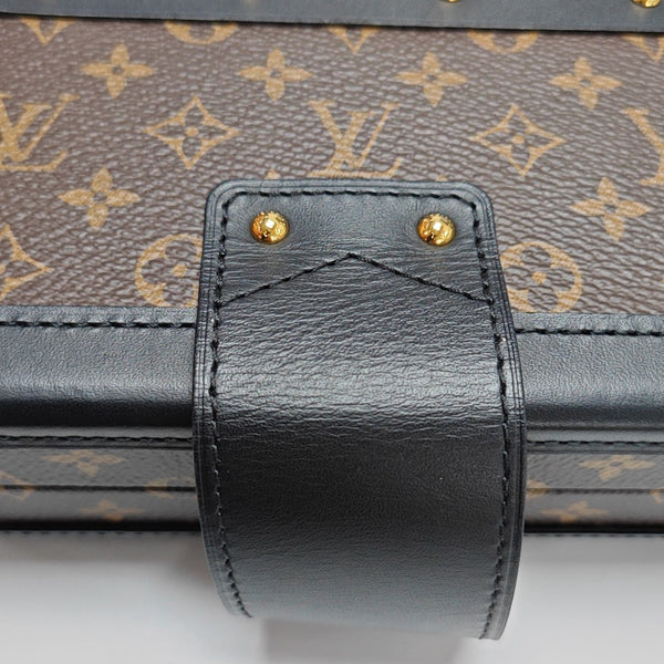 PETITE MALLE Monogram Coated Canvas Brown