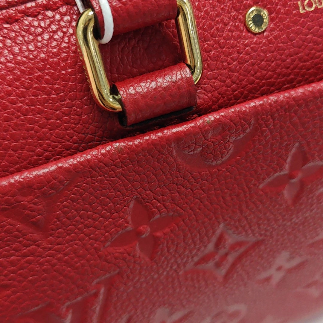 SPEEDY 20 Monogram Calfskin Red