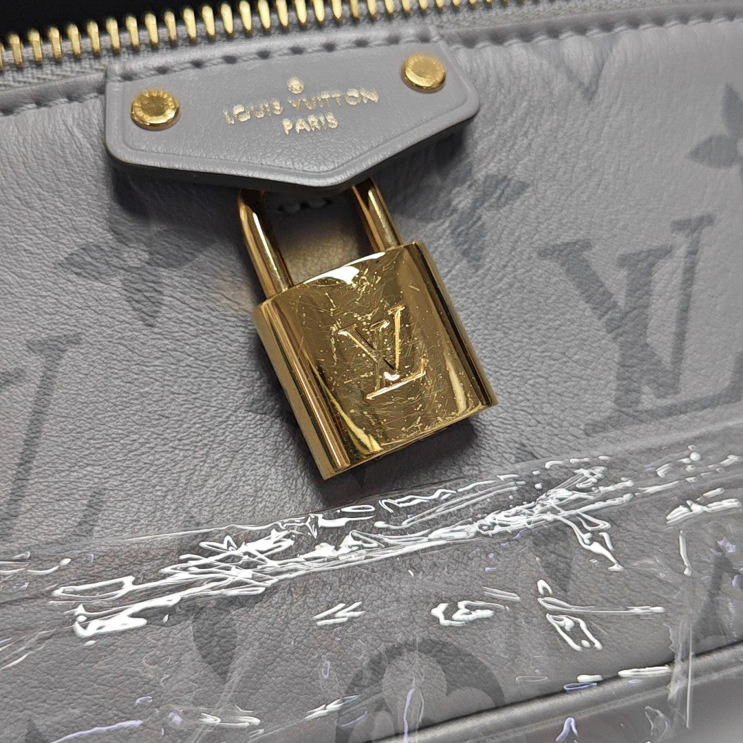Vanity Chain Pouch PM Monogram Calfskin Gray