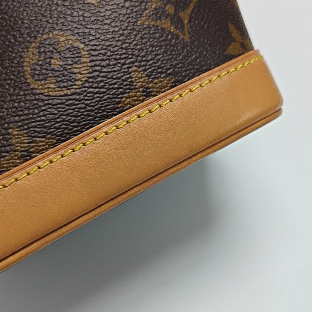 NOÉ Nano Monogram Coated Canvas Brown