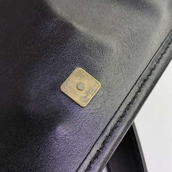 Calfskin Shoulder Bag Black