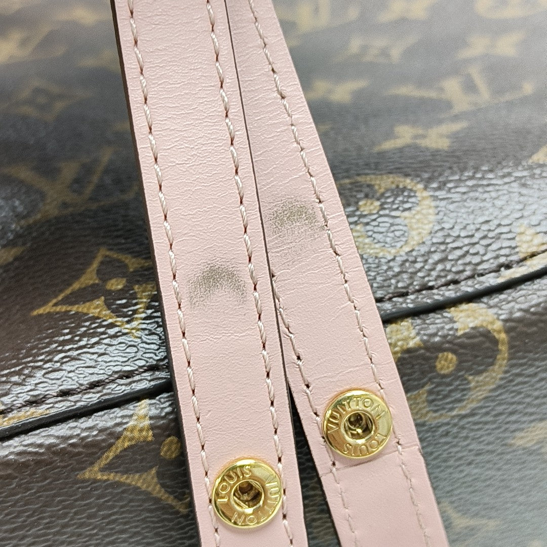 NÉONOÉ MM Monogram Coated Canvas Brown