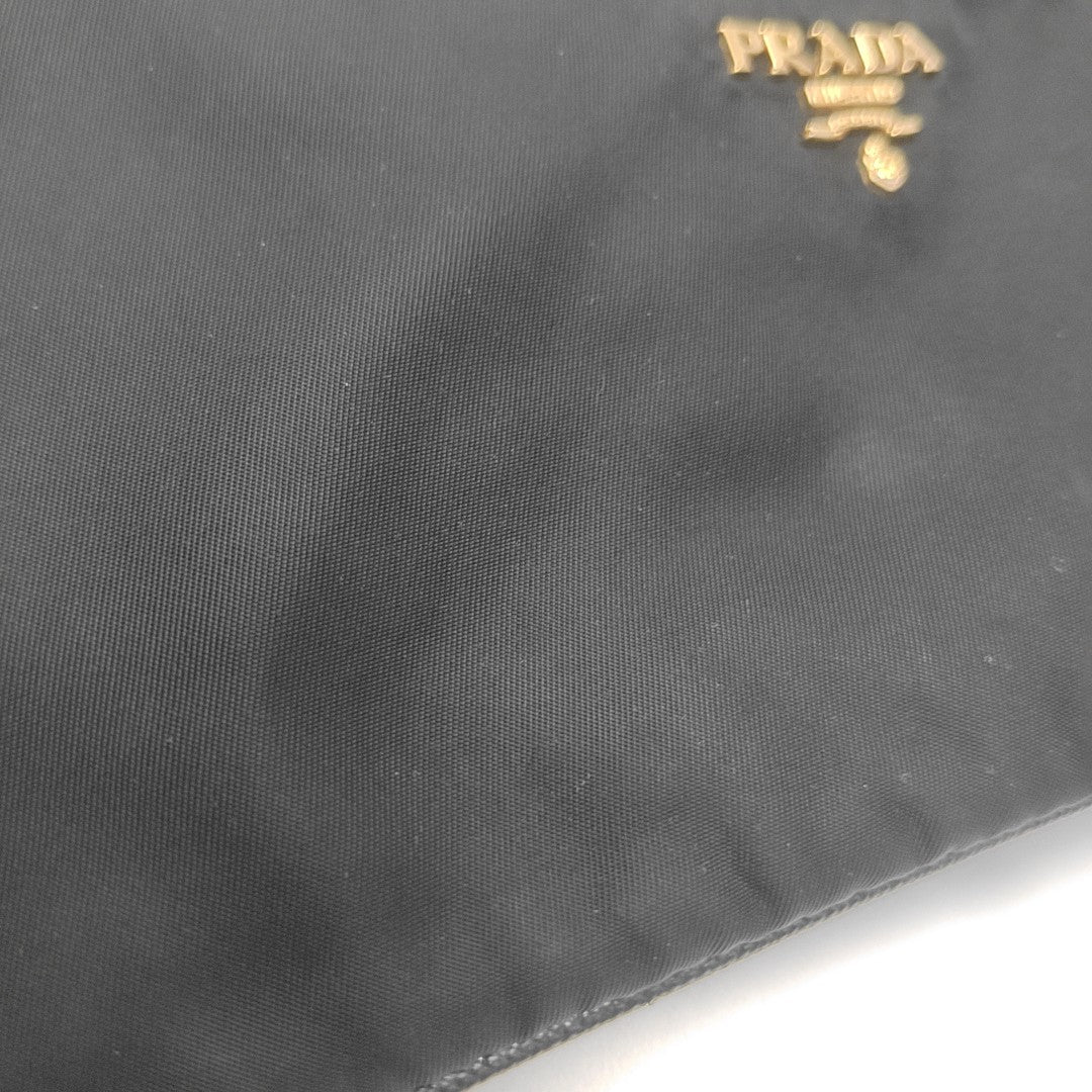Nylon Top Handle Bag Black