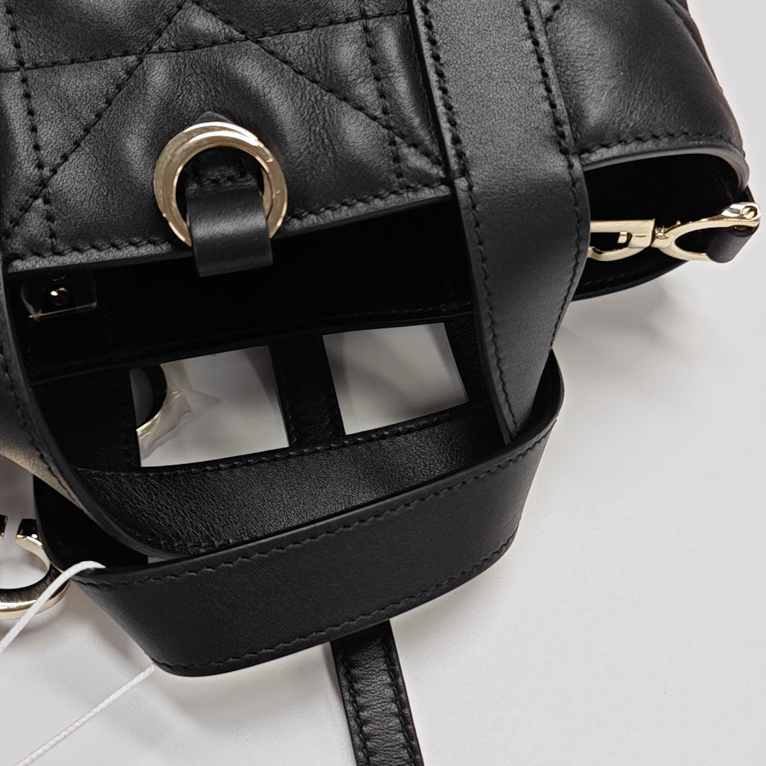 Toujours Nano Cannage Calfskin Black