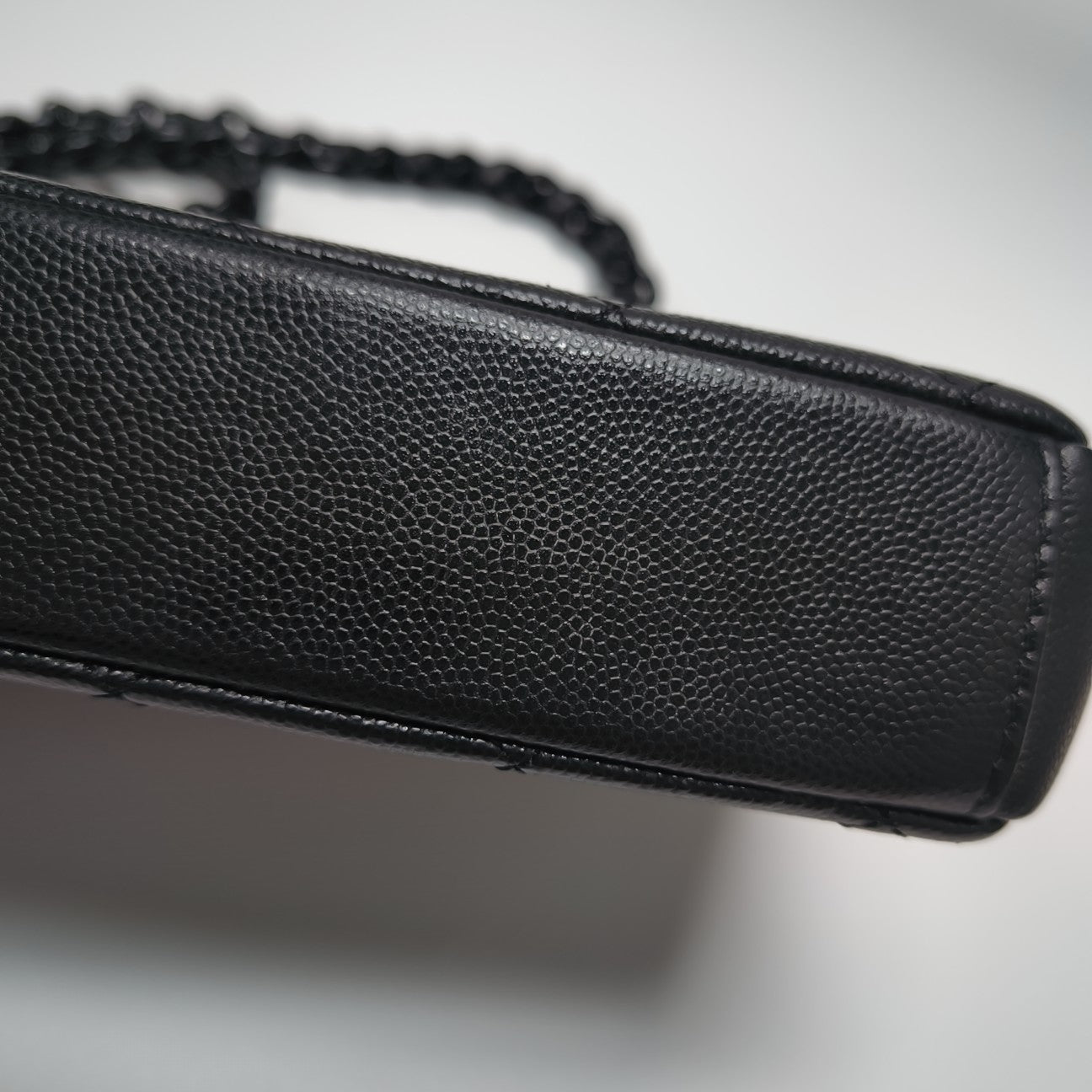 My Everything Flap Quilted Grained Calfskin Black