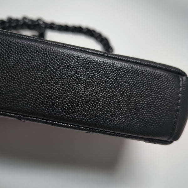 My Everything Flap Quilted Grained Calfskin Black