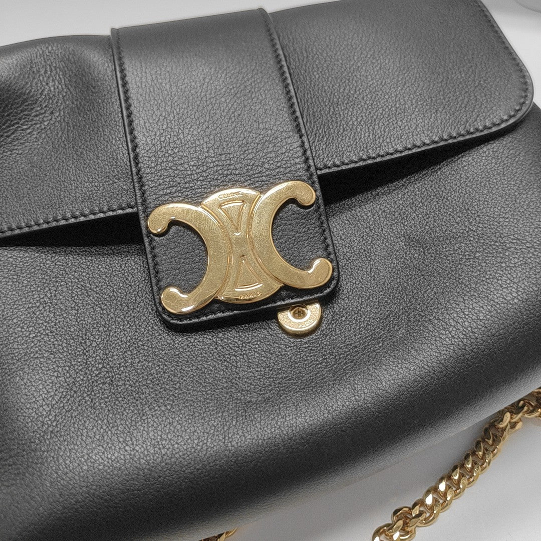 TEEN VICTOIRE Medium Calfskin Black