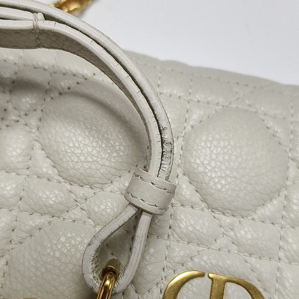 Cannage Calfskin Belt Bag White