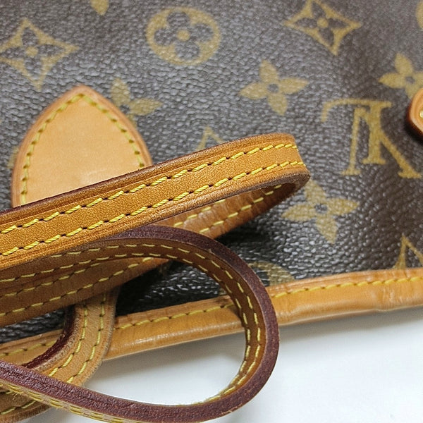NEVERFULL GM Monogram Coated Canvas Brown