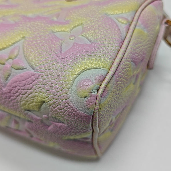 SPEEDY Nano Monogram Calfskin Pink