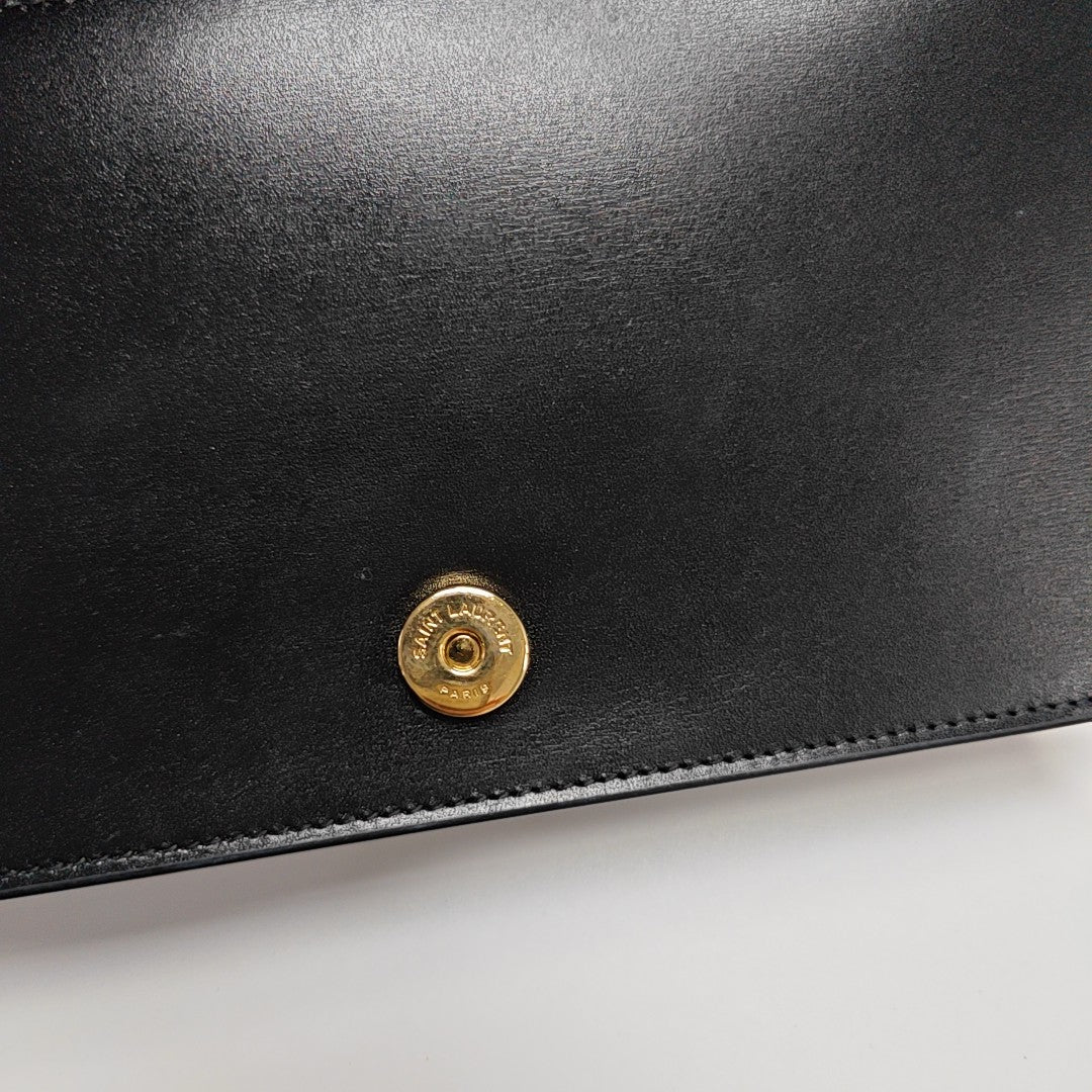 Calfskin Shoulder Bag Black