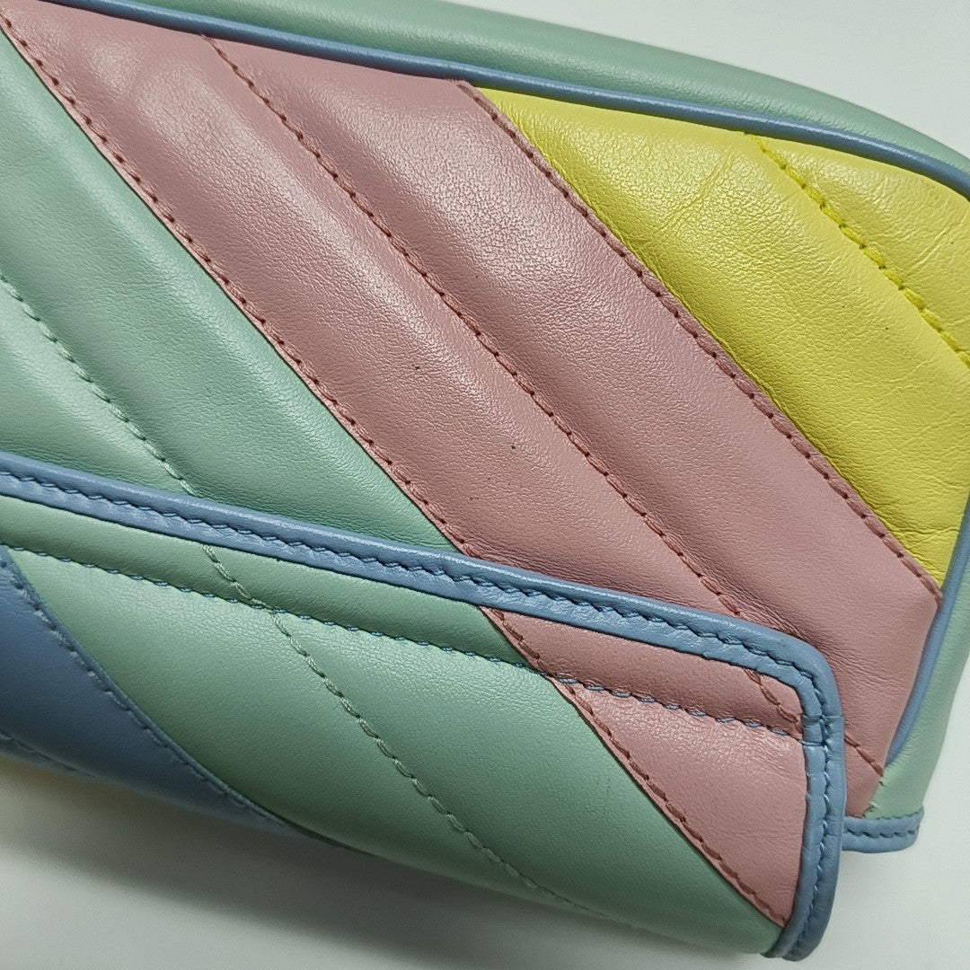 GG Marmont Mini Quilted Calfskin Multicolor