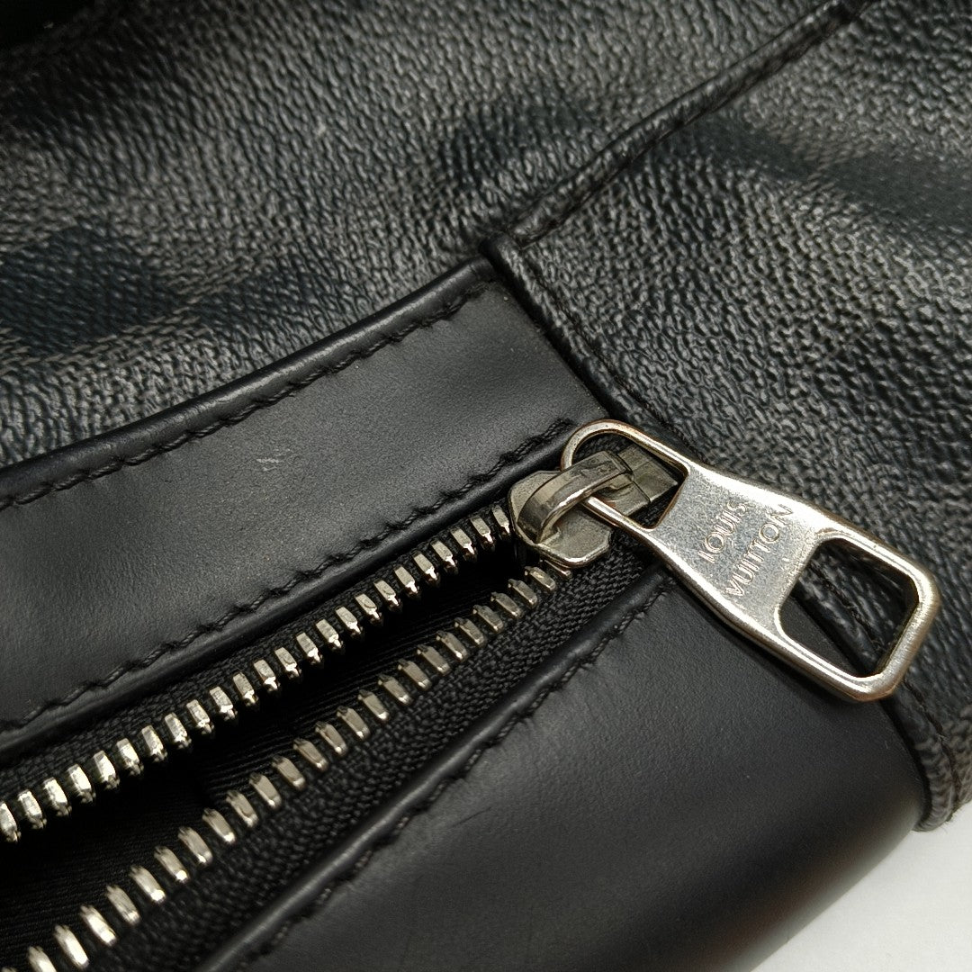 JOSH Damier Graphite Coated Canvas Gray