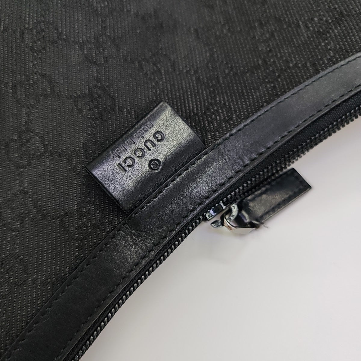 Monogram Canvas Shoulder Bag Gray