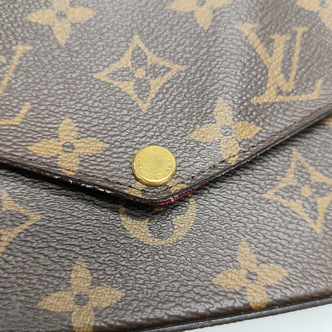 FÉLICIE Monogram Coated Canvas Brown