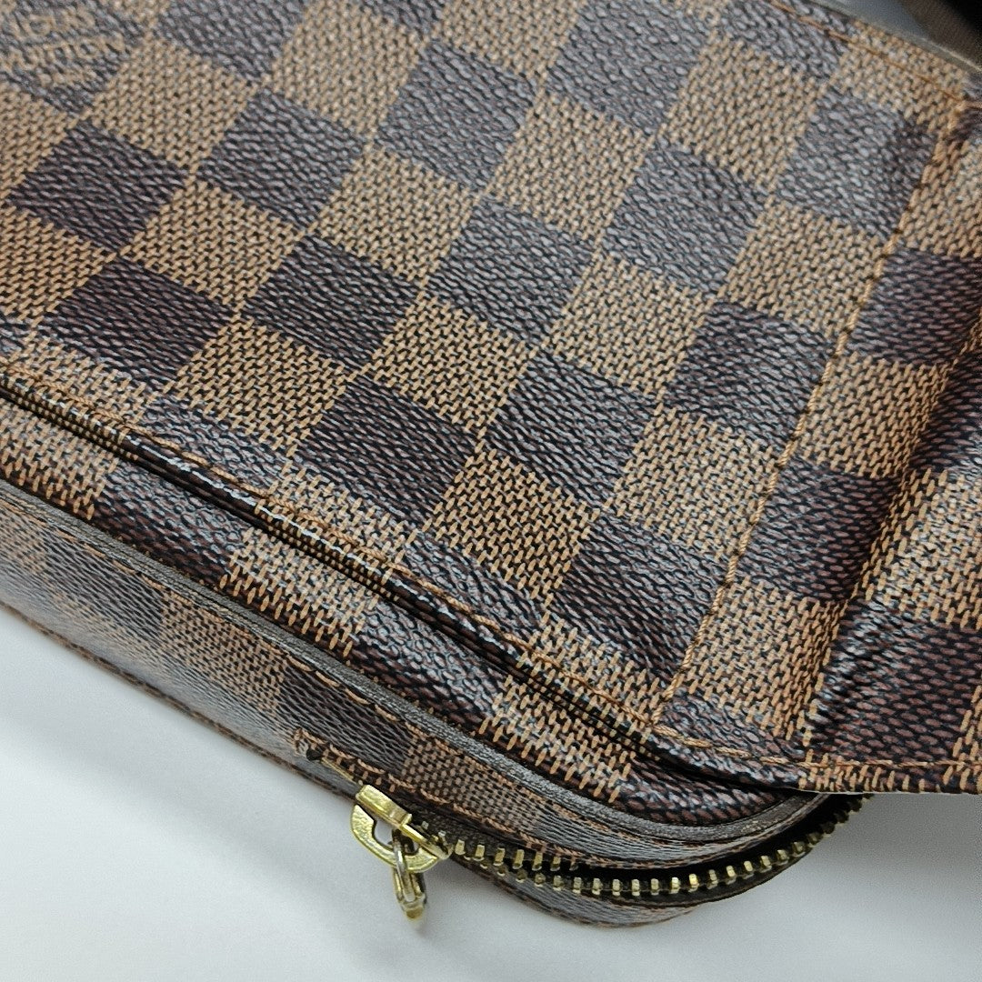 GÉRONIMOS Damier Ebene Coated Canvas Brown
