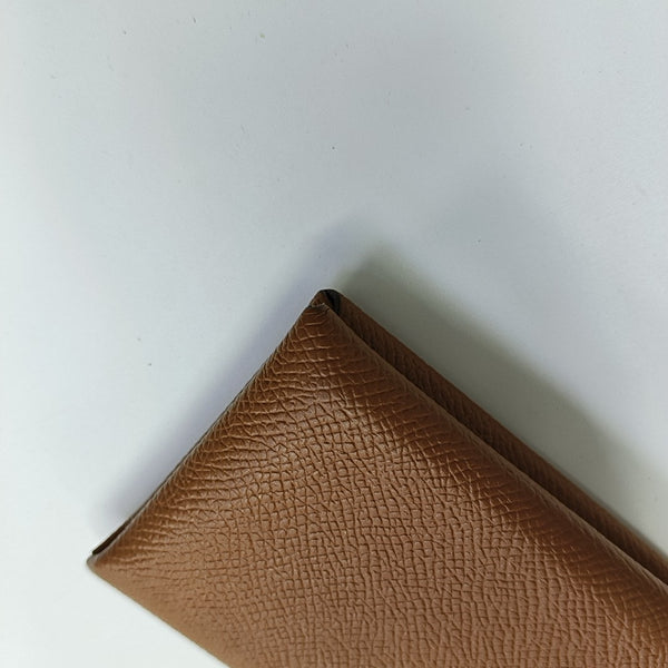 Calvi Epsom Brown Card Holder