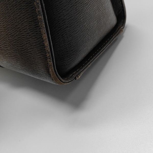 Calfskin Top Handle Bag Brown