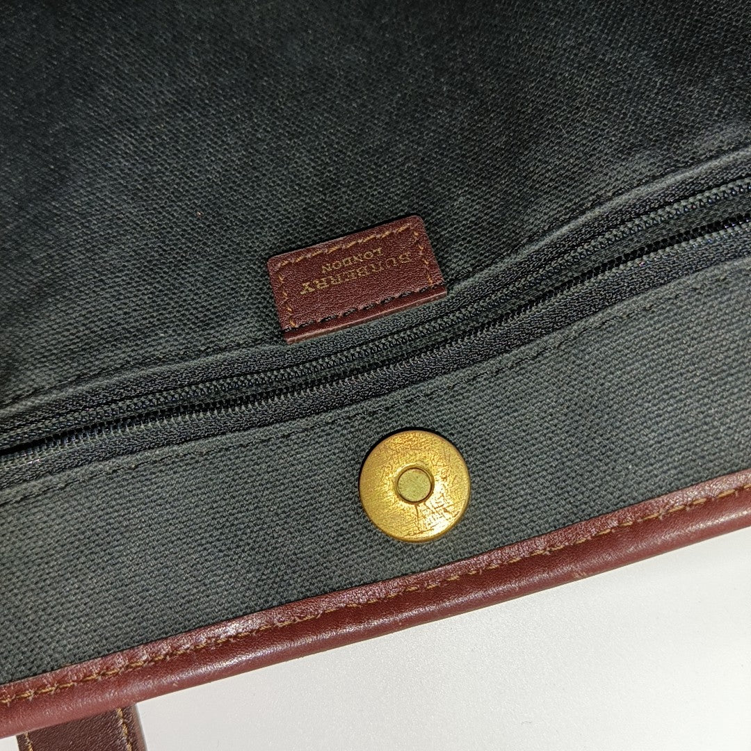 Coated Canvas Top Handle Bag Beige